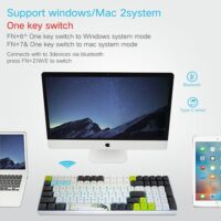 Skyloong SK96S Panda Brown Switches GK1 Keycaps Hot Swap Mechanical Keyboard with RGB Backlit Bluetooth WiredWireless Dual Mode Price in Pakistan ZahComputers 01