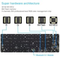 Skyloong SK96S Panda Brown Switches GK1 Keycaps Hot Swap Mechanical Keyboard with RGB Backlit Bluetooth WiredWireless Dual Mode Price in Pakistan ZahComputers 06