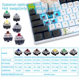 Skyloong SK96S Panda Red Switches GK1 Keycaps Hot Swap Mechanical Keyboard with RGB Backlit Bluetooth Wired Wireless Dual Mode Price in Pakistan ZahComputers 03