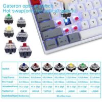 Skyloong SK96S Retro Red Switches PBT Keycaps Hot Swap Mechanical Keyboard with RGB Backlit Bluetooth Wired Wireless Dual Mode Price in Pakistan ZahComputers 03