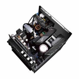 ASUS ROG STRIX 750G 750W ROG Heatsinks Axial tech Fan Design Dual Ball Fan Bearings 0dB Technology 80 PLUS Gold Certification Fully Modular Cables Power Supply Price in Pakistan ZahComputers 02