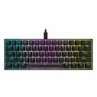 Corsair K65 RGB MINI 60 Mechanical Gaming Keyboard CHERRY MX SPEED Black Price in Paksitan ZahComputers