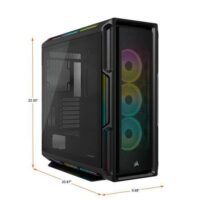 Corsair iCUE 5000T RGB Tempered Glass Mid Tower ATX PC Case Black Price in Pakistan Specs ZahComputers 01