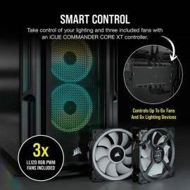 Corsair iCUE 5000T RGB Tempered Glass Mid Tower ATX PC Case Black Price in Pakistan Specs ZahComputers 05