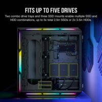 Corsair iCUE 5000T RGB Tempered Glass Mid Tower ATX PC Case Black Price in Pakistan Specs ZahComputers 06