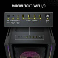 Corsair iCUE 5000T RGB Tempered Glass Mid Tower ATX PC Case Black Price in Pakistan Specs ZahComputers 07