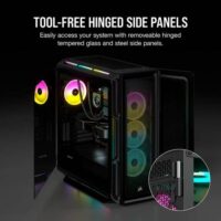 Corsair iCUE 5000T RGB Tempered Glass Mid Tower ATX PC Case Black Price in Pakistan Specs ZahComputers 08