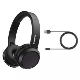 Philips 4000 Series USB Type C Bluetooth On ear Wireless Headphones TAH4205BK 00 Price in Pakistan 01