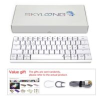 Skyloong SK61s White Red Switches ABS Keycap 60 Mechanical Keyboard with RGB Backlit Bluetooth Wired Wireless Dual Mode Price in Pakistan ZahComputers 07