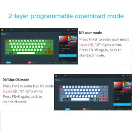 Skyloong SK84S Black Yellow Switches ABS Keycaps Hot Swap Mechanical Keyboard with RGB Backlit Bluetooth Wired Wireless Dual Mode Price in Pakistan ZahComputers 02