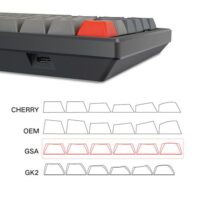 Skyloong SK84S Deep Grey Red SwitchesPBT Keycaps Hot Swap Mechanical Keyboard with RGB Backlit Bluetooth Wired Wireless Dual Mode Price in Pakistan ZahComputers 01
