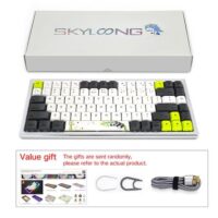 Skyloong SK84S Panda Yellow Switches GK1 Keycaps Hot Swap Mechanical Keyboard with RGB Backlit Bluetooth Wired Wireless Dual Mode Price in Pakistan ZahComputers 08