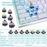 Skyloong SK84S White Red Switches ABS Keycaps Hot Swap Mechanical Keyboard with RGB Backlit Bluetooth Wired Wireless Dual Mode Price in Pakistan ZahComputers 02