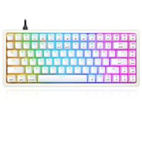 Skyloong SK84S White Red Switches ABS Keycaps Hot Swap Mechanical Keyboard with RGB Backlit Bluetooth Wired Wireless Dual Mode Price in Pakistan ZahComputers
