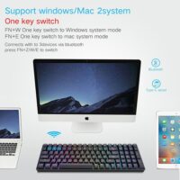 Skyloong SK96S Black Brown Switches ABS Keycaps Hot Swap Mechanical Keyboard with RGB Backlit Bluetooth Wired Wireless Dual Mode Price in Pakistan ZahComputers 01