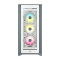 CORSAIR iCUE 5000X RGB Tempered Glass Mid Tower ATX PC Smart Case White Price in Pakistan 01
