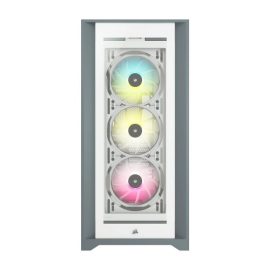 CORSAIR iCUE 5000X RGB Tempered Glass Mid Tower ATX PC Smart Case White Price in Pakistan 01