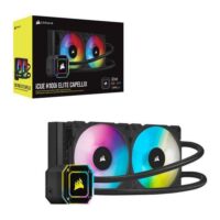 Corsair Hydro Series iCUE H100i ELITE CAPELLIX 240mm Radiator Dual ML120 RGB PWM Fans Powerful iCUE Software Liquid CPU Cooler LGA 1700 Compatible Price in Paksitan Specs ZahComputers 01