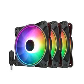 DeepCool CF120 Plus 3 Fan Pack A RGB Fan Kit With Controllable Glow Ring Price in Pakistan ZahComputers