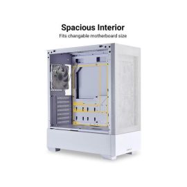 Lian Li LANCOOL 205 Mesh Tempered Glass Side Panel Mid Tower ATX Computer Case PC Gaming Case White Price in Pakistan ZahComputers 04