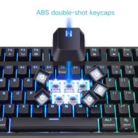 Skyloong SK87s Black Brown Switches ABS Keycap TKL Mechanical Keyboard Price in Pakistan 01