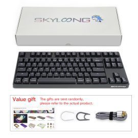 Skyloong SK87s Black Brown Switches ABS Keycap TKL Mechanical Keyboard Price in Pakistan 07