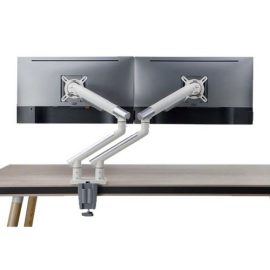 Twisted Minds Dual Monitors Premium Slim Aluminum Spring Assisted Monitor Arms White Price in Pakistan 02