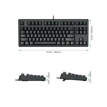 Buy AUKEY KMG14 Mechanical Keyboard Compact 87Key with Gaming Software ...