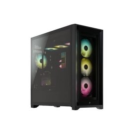 CORSAIR iCUE 5000X RGB Tempered Glass Mid Tower ATX PC Smart Case Black Price in Pakistan 01