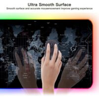 GMS X5 World Map Print RGB Gaming Mouse Pad Large Extended Soft Led Mouse Pad Price in Pakistan 02