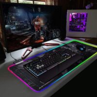 GMS X5 World Map Print RGB Gaming Mouse Pad Large Extended Soft Led Mouse Pad Price in Pakistan 06