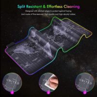GMS X5 World Map Print RGB Gaming Mouse Pad Large Extended Soft Led Mouse Pad Price in Pakistan 07
