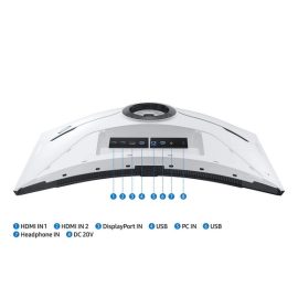 SAMSUNG Odyssey Neo G8 32 UHD 3840 x 2160 4K Max 240 Hz HDMI DisplayPort USB Audio FreeSync Premium Pro AMD Adaptive Sync Curved Gaming Monitor Price in Pakistan 11