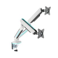 Twisted Minds Dual Premium Gaming Monitor Arm With RGB Lighting White Price in Pakistan