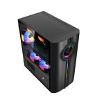 1ST PLAYER INFINITE SPACE IS3 M-ATX Tempered Glass Gaming Case Black Price in Pakistan 01