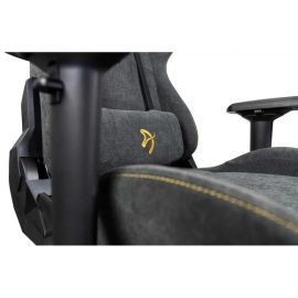 Arozzi Verona Signature Soft Fabric Dark Gray Golden Logo Price in Pakistan 05