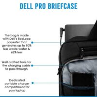 Dell Pro Laptop Briefcase 14 PO1420C with Water Resistant Exterior and EVA Foam Cushioning Price in Paksitan 03