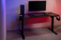 MXG MGD 01R RGB Lighting SIT Stand Gaming Desk With Creative Control Panel Single Motor Price in Pakistan 19