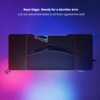 MXG by ZAH MGT 01 RGB Lighting SIT Stand Gaming Desk With Creative Control Panel –Single Motor Price in Pakistan 02