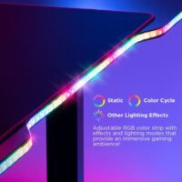 MXG by ZAH MGT 01 RGB Lighting SIT Stand Gaming Desk With Creative Control Panel –Single Motor Price in Pakistan 04