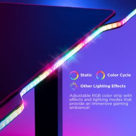 MXG by ZAH MGT 01 RGB Lighting SIT Stand Gaming Desk With Creative Control Panel –Single Motor Price in Pakistan 04