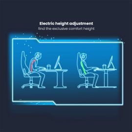 MXG by ZAH MGT 01 RGB Lighting SIT Stand Gaming Desk With Creative Control Panel –Single Motor Price in Pakistan 08