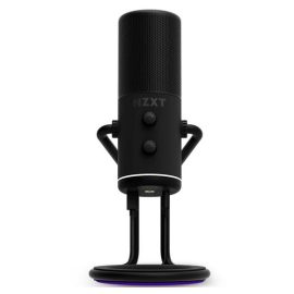 NZXT Capsule USB Cardioid Streaming Gaming Podcasting Microphone Matte Black Price in Pakistan 01