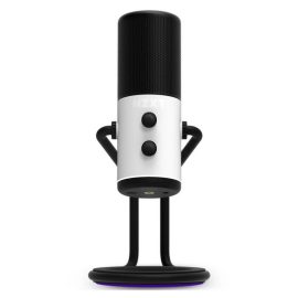 NZXT Capsule USB Cardioid Streaming Gaming Podcasting Microphone Matte White Price in Pakistan 01