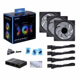 LIAN LI UNI FAN SL INFINITY 120 RGB BLACK 3 PCS PACK UF SLIN120 3B L Connect 3.0 Controller included Black Price in Pakistan 01