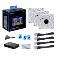 LIAN LI UNI FAN SL INFINITY 120 RGB BLACK 3 PCS PACK UF SLIN120 3B L Connect 3.0 Controller included White Price in Pakistan 01
