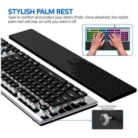 Philips SPK8624 USB Wired Mechanical Gaming Keyboard with Rainbow Backlit Wrist Rest Pad for PC Laptop Desktop Price in Pakistan 03