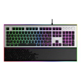 Philips SPK8624 USB Wired Mechanical Gaming Keyboard with Rainbow Backlit Wrist Rest Pad for PC Laptop Desktop Price in Pakistan