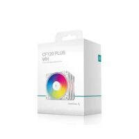 DeepCool CF120 Plus 3 Fan Pack ARGB Fan Kit With Controllable Glow Ring White Price in Pakistan