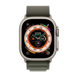 Apple MQEW3 Watch Ultra GPS Cellular 49mm Titanium Case with Green Alpine Loop Price in Pakistan 01